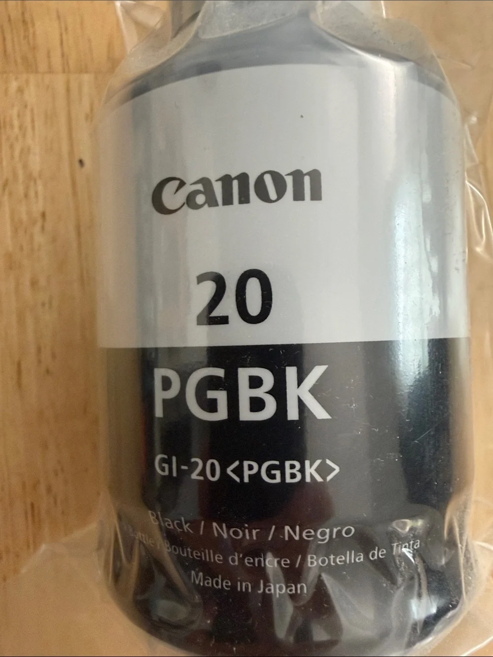 Canon PGBK 20 Black and Silver Ink Bottle